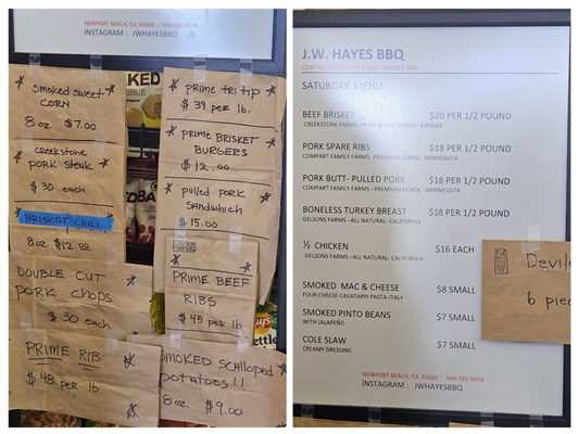 Menu photo 5 JW Hayes BBQ Newport Beach, CA