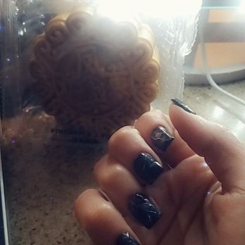 QV Nails - Mooncake and beautiful Marble themed nails - Nail Salons Near Me - Simi Valley, California