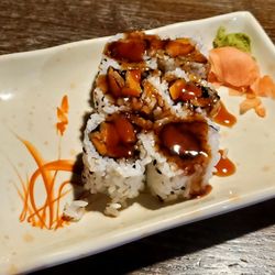 Kira Steakhouse - Sweet potato maki.