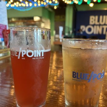 Blue Point Brewing - Strawberry Lemonade Radler and Mango Green Tea - Brewpubs Near Me - Patchogue, New York
