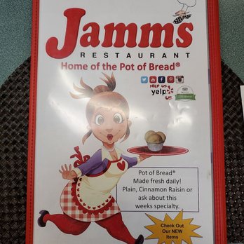 Jamms Restaurant - Menu cover - Breakfast & Brunch Near Me - Las Vegas, Nevada