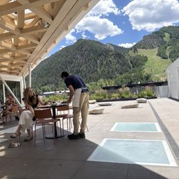 View from patio seating