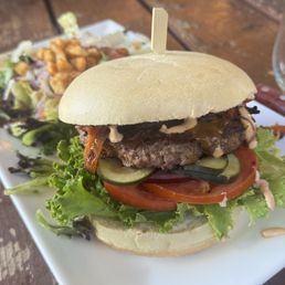 Al pastor burger. Great burger, the Al pastor is delicious. Highly recommend this one. Al pastor burger. Great burger, the Al pastor is delicious. Highly recommend this one.