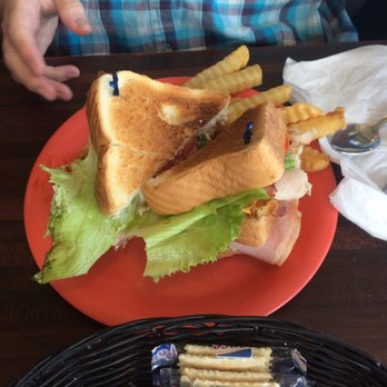 Carolina’s Diner - Club sandwich with fries. - Diners Near Me - High Point, North Carolina