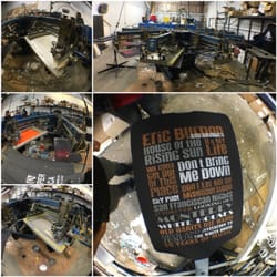 Spin Ink - Multicolour screenprint tshirt merchandise for Eric Burdon