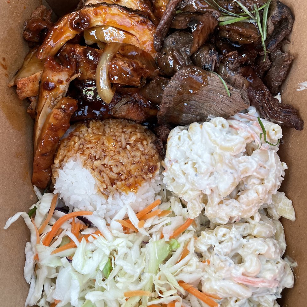Buddha Bruddah - Huli chicken & hawaiian beef combo - Hawaiian Near Me - Kirkland, Washington Buddha Bruddah - Huli chicken & hawaiian beef combo - Hawaiian Near Me - Kirkland, Washington