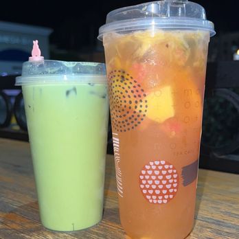 Motto Tea Cafe - Uji Matcha & Fruit Melody - Bubble Tea Near Me - San Gabriel, California