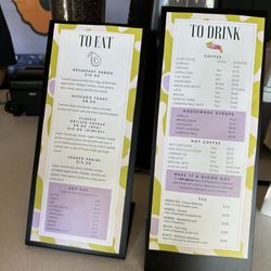 Foxglove Floral Cafe - Menu