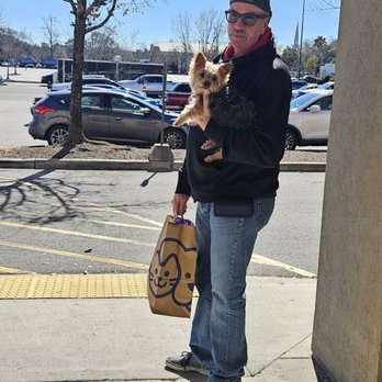 Petco - Dad and Gracie with their purchases! - Pet Stores Near Me - North Charleston, South Carolina