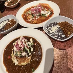 Got the enchiladas was yummy so was the brisket