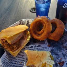 Cuban sandwich. Dem onion rings tho!!! Cuban sandwich. Dem onion rings tho!!!