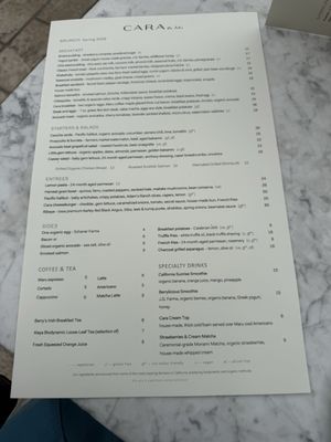 Menu photo 1 Cara Restaurant Los Angeles, CA