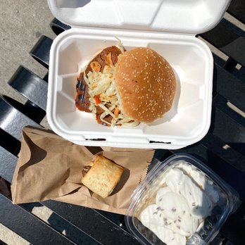 Aunty Ems Deli & Coffee - a sandwich in a styrofoam container - Vegan Near Me - Toronto, Ontario