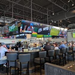 Typical bar and bistro environment with four channels of sports - none of which interested me much.