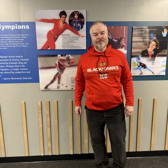 Oakton Sports Complex - David Santee, 1976 and 1980 USA Olympian figure skater, then and now!  Also a Park Ridge native.  Nice to meet you David! - Skating Rinks Near Me - Park Ridge, Illinois