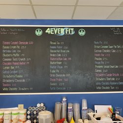 4Ever Fit Nutrition - The menu