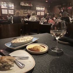 Luciano's Italian Restaurant - Stuffed mushrooms and moscato