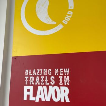 Church's Texas Chicken - a yellow and red sign with the words blazing new trails in flavor - Chicken Shop Near Me - Vaughan, Ontario Church's Texas Chicken - a yellow and red sign with the words blazing new trails in flavor - Chicken Shop Near Me - Vaughan, Ontario