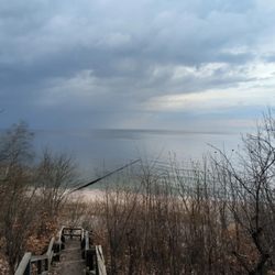 Strand Koserow - Am Strand mit herannahender Gewitterfront.