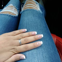 French mani and pedi by Lupe. She is amazing!