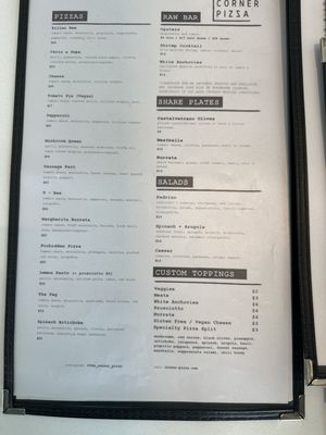 Menu photo 5 Corner Pizza Oceanside, CA Menu photo 5 Corner Pizza Oceanside, CA