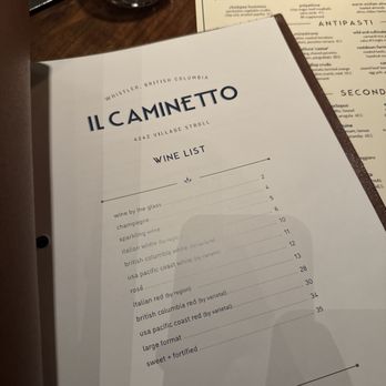 II Caminetto - Wine list - Italian Near Me - Whistler, British Columbia II Caminetto - Wine list - Italian Near Me - Whistler, British Columbia