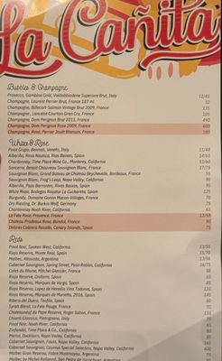 Menu photo 5 La Cañita Kendall, FL