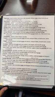 Menu photo 7 Aoki Sushi Greenville, SC