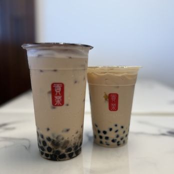 Gong Cha - Panda (left) and earl gray (right side) - Bubble Tea Near Me - Jacksonville, Florida Gong Cha - Panda (left) and earl gray (right side) - Bubble Tea Near Me - Jacksonville, Florida
