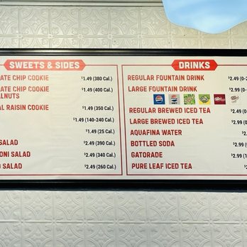 DiBella's Subs - July 2025 menu of sweets, sides, and drinks - Sandwiches Near Me - Pittsburgh, Pennsylvania