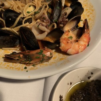 Gourmet Italia - Linguine Pescatora- with shrimp head! - Italian Near Me - Temecula, California Gourmet Italia - Linguine Pescatora- with shrimp head! - Italian Near Me - Temecula, California