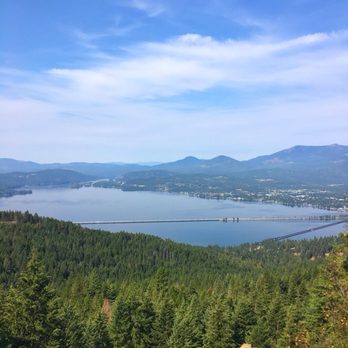 Gold Hill Trailhead - View at the top! - Hiking Near Me - Sandpoint, Idaho