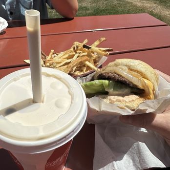 Pick-Quick Drive In - Shake, deluxe burger and fries. - Burgers Near Me - Fife, Washington Pick-Quick Drive In - Shake, deluxe burger and fries. - Burgers Near Me - Fife, Washington
