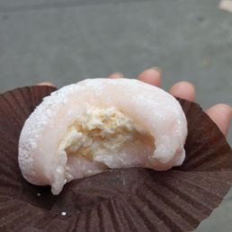 Inside the Peach Mochi $5.25. Inside the Peach Mochi $5.25.