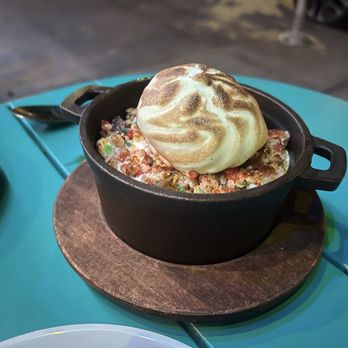 Oma's Hideaway - Oma's Plate dessert (2025 August) Fruity pebble rice crispy treat. Very nostalgic pebble taste - Asian Fusion Near Me - Portland, Oregon Oma's Hideaway - Oma's Plate dessert (2025 August) Fruity pebble rice crispy treat. Very nostalgic pebble taste - Asian Fusion Near Me - Portland, Oregon