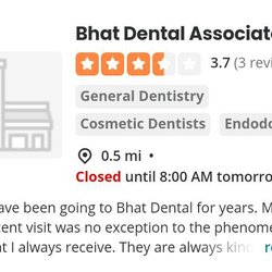 Bhat Dental Associates - Logo    of Bhat Dental  Excellent Dentist