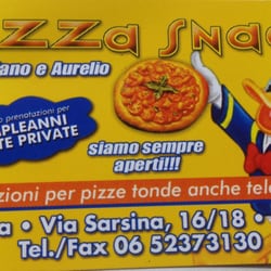 Pizza Snack - Business Card (Front)