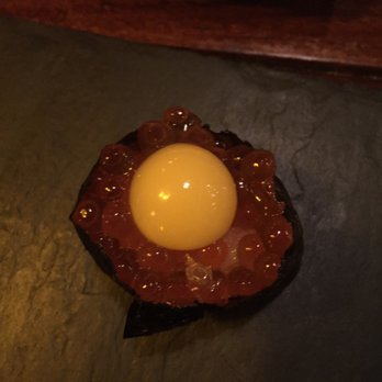 Kata Robata - Ikura with quail egg - Sushi Bars Near Me - Houston, Texas