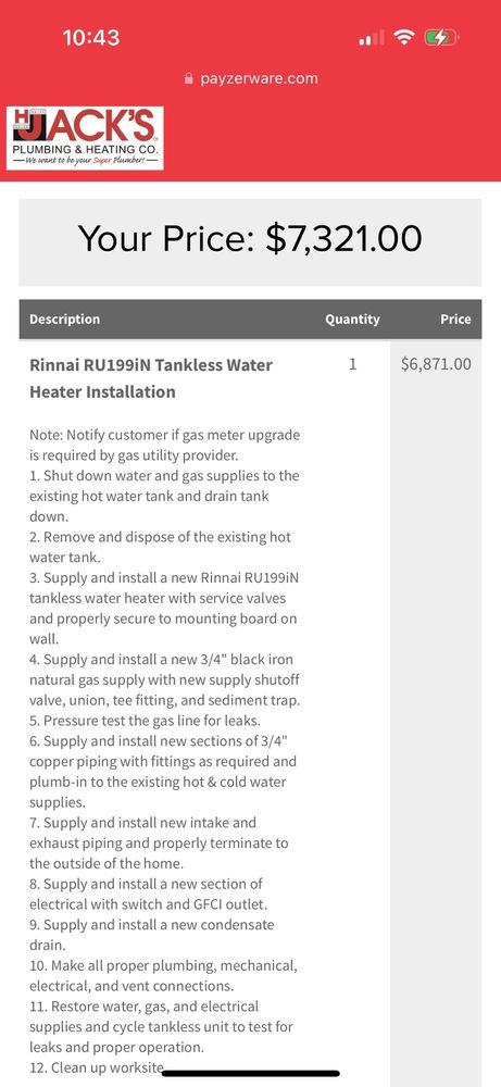 Slide of H Jack's Plumbing and Heating - Akron