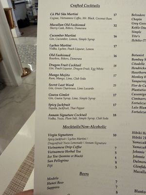 Menu photo 3 Annam Vietnamese Restaurant Houston, TX