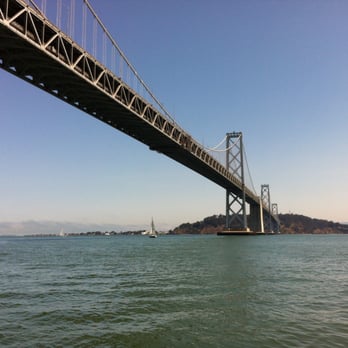 Spinnaker Sailing San Francisco - Shot of the bay bridge - Boating Near Me - San Francisco, California