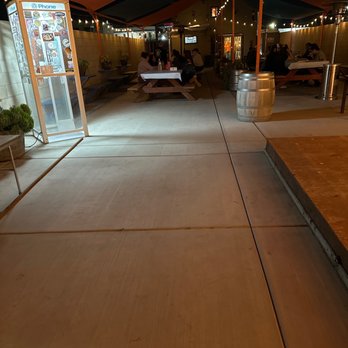 Plan B Taphouse - Floor is concrete but looks like there's plenty of room to dance. - Beer Gardens Near Me - Hanford, California