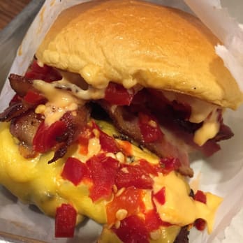 Shake Shack River North - Smoke Shack - really like the cherry peppers -- nice flavor boost. - Burgers Near Me - Chicago, Illinois Shake Shack River North - Smoke Shack - really like the cherry peppers -- nice flavor boost. - Burgers Near Me - Chicago, Illinois