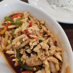 Jay's Authentic Thai Cuisine - Pud Kra Prow (Basil) with chicken