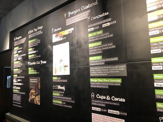 Menu photo 2 Shake Shack Coral Gables Coral Gables, FL