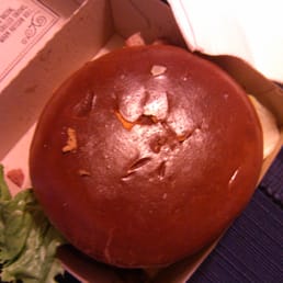 My Burnt bun thanks to the shift manager,,,,,after he tried to give me burnt fries......never gonna eat here again. My Burnt bun thanks to the shift manager,,,,,after he tried to give me burnt fries......never gonna eat here again.