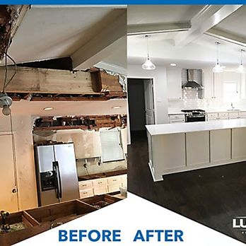 Luxstone Granite & Tile - before and after of a kitchen remodel - General Contractors Near Me Luxstone Granite & Tile - before and after of a kitchen remodel - General Contractors Near Me