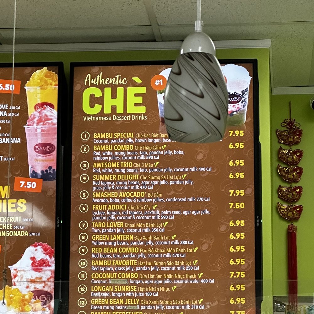 BAMBU - Menu - Bubble Tea Near Me - Edmonds, Washington