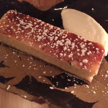Shalom Japan - Japanese sweet potato cheesecake with black sesame crust. Served with ginger ice cream. - Japanese Near Me - Brooklyn, New York Shalom Japan - Japanese sweet potato cheesecake with black sesame crust. Served with ginger ice cream. - Japanese Near Me - Brooklyn, New York