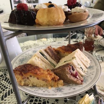 Calla Lily Victorian Tea Room - High Tea - 3 tiers display - Tea Rooms Near Me - Aurora, Illinois